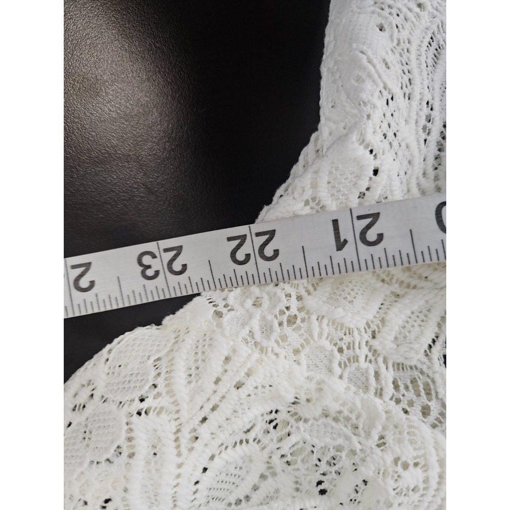 Torrid Lace Dress Plus Size 0 Boho Cottagecore Romantic Ivory Flowy - Picture 7 of 11
